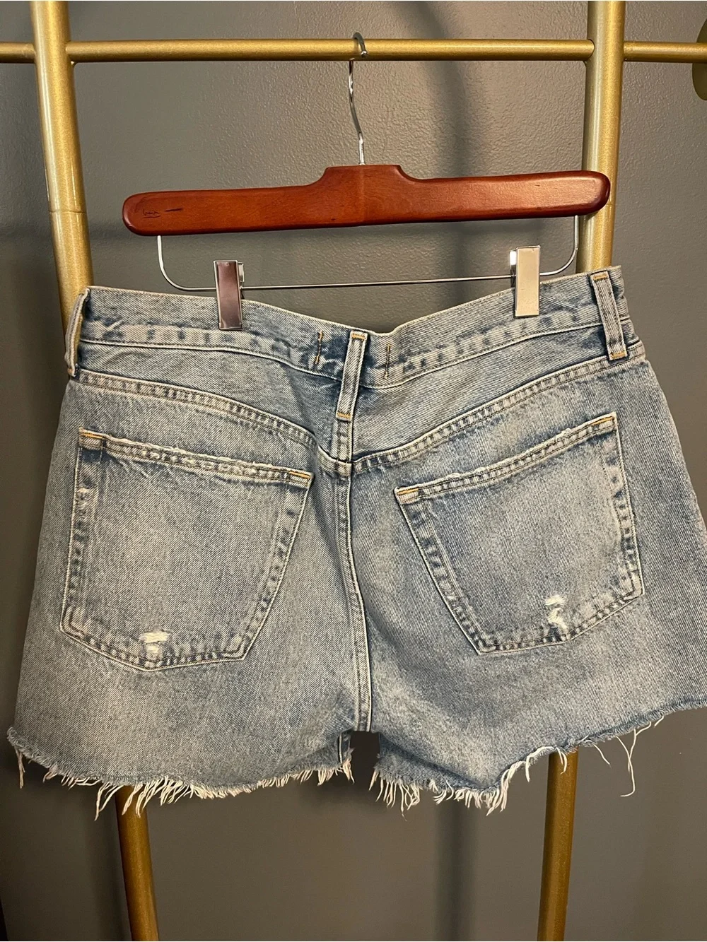Agolde Parker Long Jean Shorts